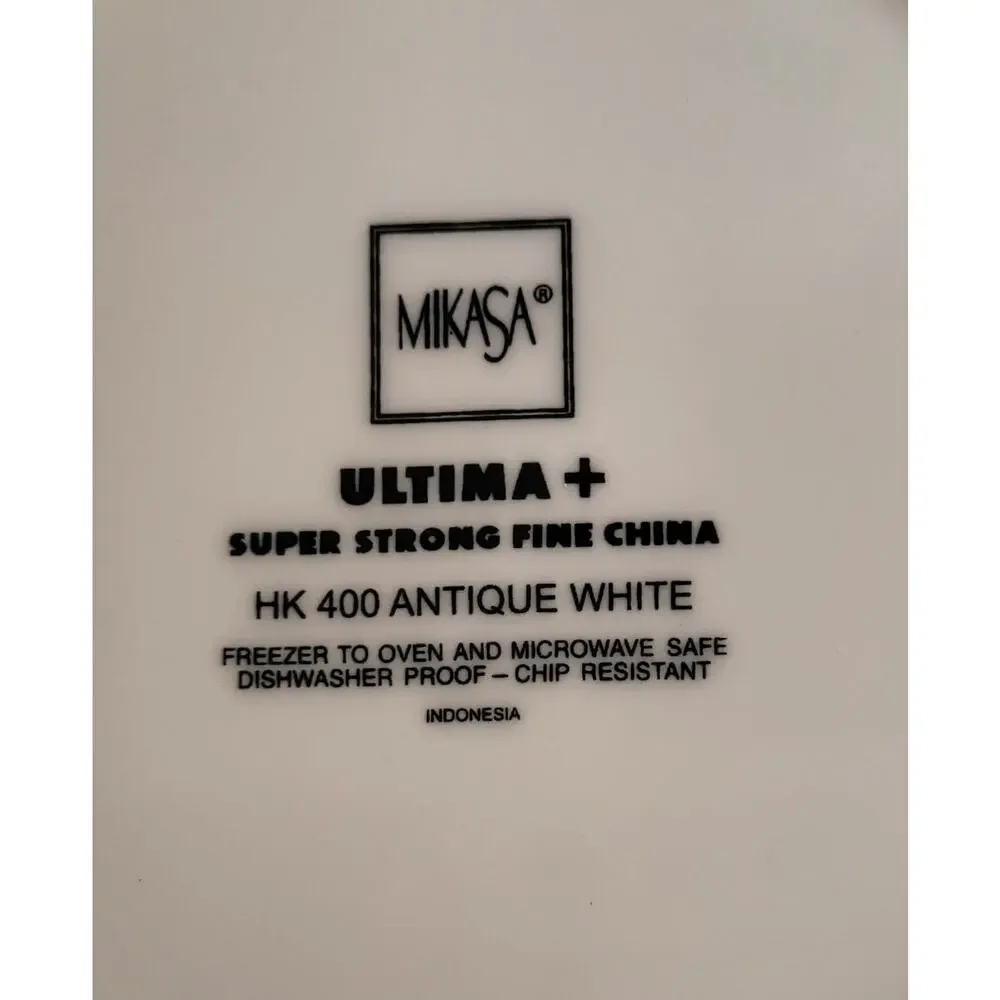Mikasa Ultima + Super Strong Fine China HK 400 Antique White Vegetable Bowl